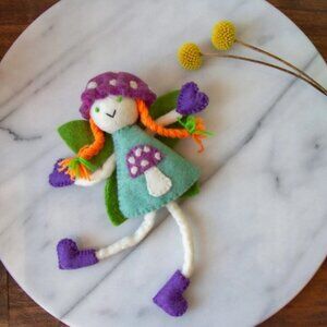 NWT Mushroom Bonnet Tooth Fairy-Ginger